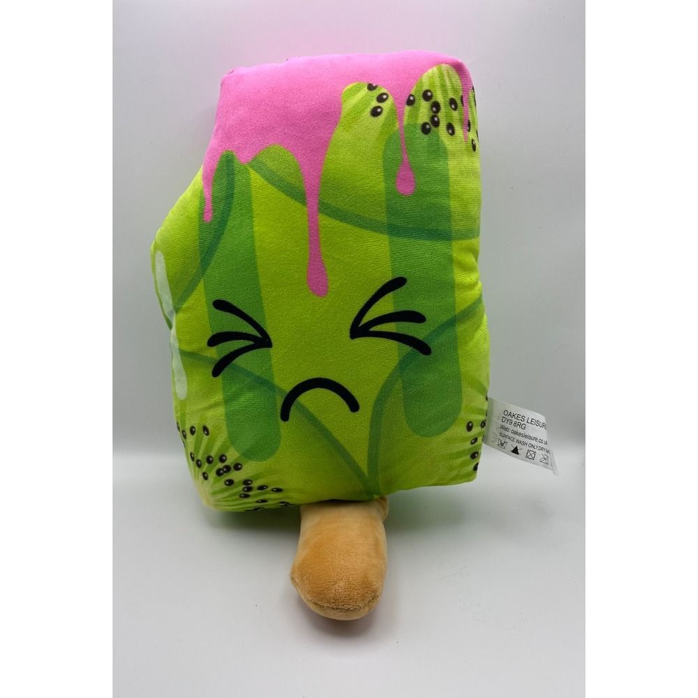 Oakes Leisure Sour Kiwi Popsicle Plush Toy 9" Melting Face Stuffed Food Pillow